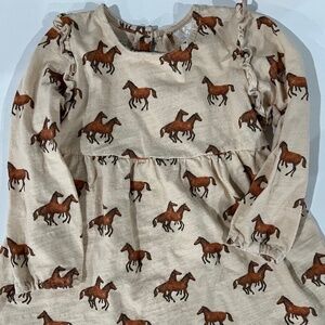 Velvet Fawn Horse Dress 3T